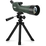 Emarth 20-60x60AE Waterproof Angled Spotting Scope with Tripod, 45-Degree Angled Eyepiece, Optics Zoom 39-19m/1000m for Targe