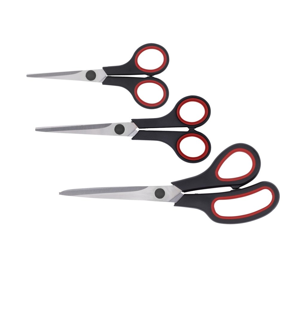 Kreator KRT000505 KRT000505-Tijeras Set 3pzs, Silver