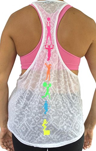 SoRock Women's Fitness Moves Singlet Large White