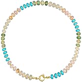 VAREGUHOM Beaded Gemstone Necklace for Women