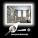 36 Inch Square LED Mirror for Bathroom with Dimmable Lights, Smart Mirror Anti-Fog Function, IP67 Waterproof, Bright White Light for Makeup or Shaving