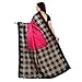 Jaanvi fashion Designer Pink Art Silk Printed SareeWith Unstitched Blouse