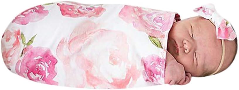 Baby Swaddle for Boys and Girls Oksea Newborn Baby Blanket Swaddle Printed Sleeping Bag Sleep Sack Stroller Wrap