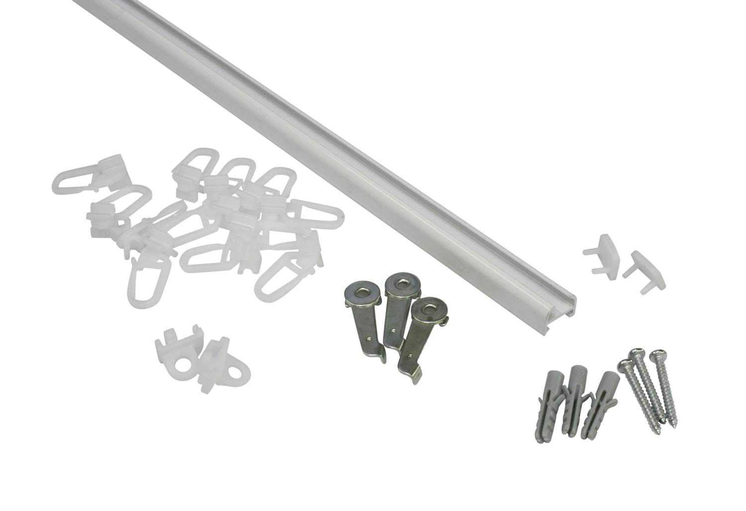 Gardinia Aluminium Rail 13 mm 120 cm White
