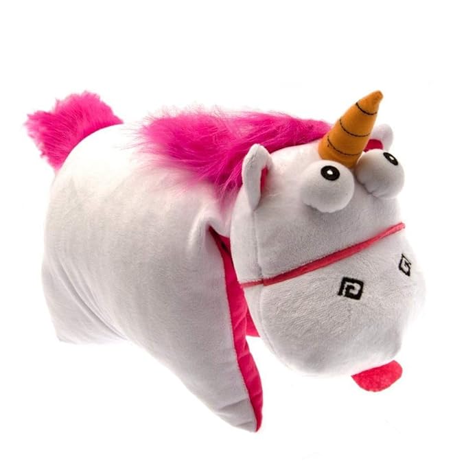 Amazon Com Despicable Me Official Fluffy Unicorn Folding Cushion