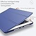KenKe Case for iPad Air 4th 5th Generation with Pencil Holder, Auto Wake/Sleep, Support Pencil Charging & Pair, Translucent Hard Back Smart Cover, iPad Air 4 10.9 inch Case 2020 2022, Dark Blue