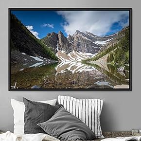 signwin Framed Canvas Wall Art Calming Waters Aerial...