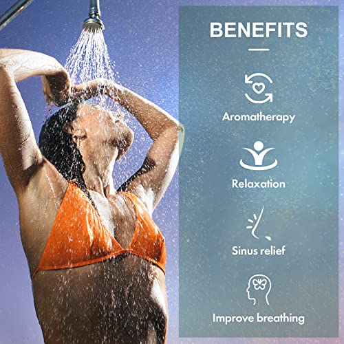 POLEVIEW SHOWER STEAMERS AROMATHERAPY (PACK OF 12) GIFT SET FOR WOMAN AND MAN, STRONGLY SCENTED EUCALYPTUS & PEPPERMINT ESSENTIAL OIL SHOWER BOMBS FOR SINUS RELIEF, BREATHE EASY AND DEEP RELAXATION