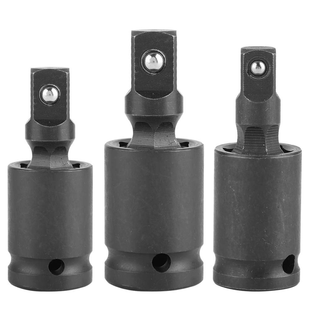 Ejoyous Impact Universal Joint Joint Kit, Cardan Joint Impact Joint Swivel Auto Repair Drive Chrome Moly Joint Socket Impact Swing Joint Socket Sets Ball Spring Type(3/8 Zoll)