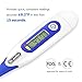 Dr.meter FDA Approved Body Temperature Thermometer, Fast Reading Digital Thermometer for Oral, Rectal and Underarm Using with Fever Indicator and Flexible Tip for Human Body and Pets