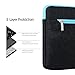 HSEOK Laptop Sleeve, Polyester Case Bag Cover for 12.9 iPad Pro / 13.3 Inch Laptop / Notebook Computer / MacBook Air / MacBook Pro with side pocket, Black
