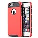 6 Plus, iPhone 6 Plus Case, iPhone 6S Plus Case, MagicSky Hybrid Dual Layer Holster Shockproof Hard Case Cover Apple iPhone 6 Plus / 6S Plus - Grey/Neon Red