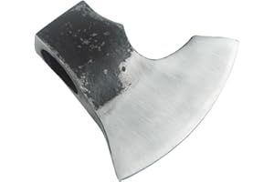 AKBFOX Forged Viking Axe Head Only High Carbon Steel Bushcraft Axe Hatchet Head for Outdoor Survival Hiking Camping Wood Chopping