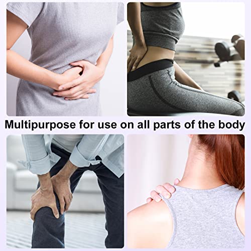 Hot Water Bottle with Cover, 2L Hot Water Bag for Pain Relief, PVC Hand Feet Warmer, Heat Therapy and Cold Therapy - for Menstrual Cramps, Neck and Shoulder Sores (Purple)