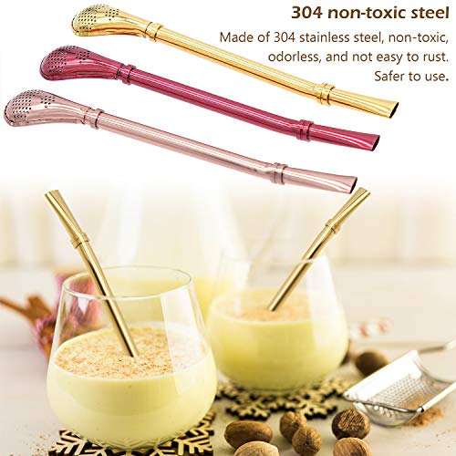 Strohhalme Löffel Wiederverwendbare Edelstahl Trinkhalme Löffel, Ideales Accessoire für Cocktails – Bild 4