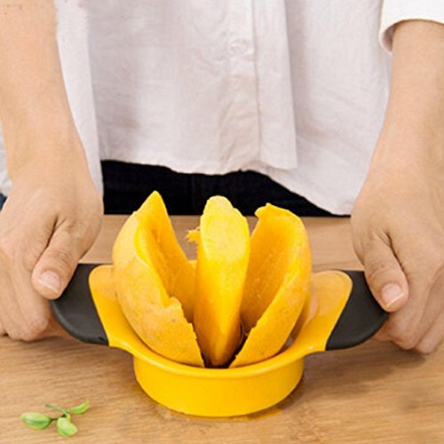 Mango Slicer/Cutter / Pitter with Stainless Steel Blade and Easy Grip Handles PLUS Stainless Steel Apple Corer (Set of 2 Items) - Thumbnail 6