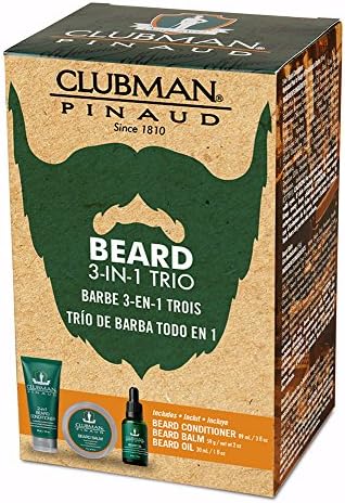 Clubman Beard 3 Piece Kit (Beard Conditioner Balm & Oil)