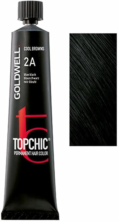 Goldwell Topchic Hair Dye 1 Tube 60 ml 2A Blue-Black Permanent Color