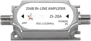 Bamberg Amplificateur Satellite AP20 20DB 950-2150MHZ Amplificateur Amplificateur De Signal Pour La Force Du Canal De Câble D'Antenne