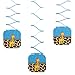 Big Dot of Happiness Giraffe Boy - Baby Shower or Birthday Party Hanging Decorations - 6 Count