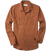 EOUOSS Men's Flannel Shirts Long Sleeve Button Down Shirts for Men Regular Fit Casual Shirt Jacket with Pockets