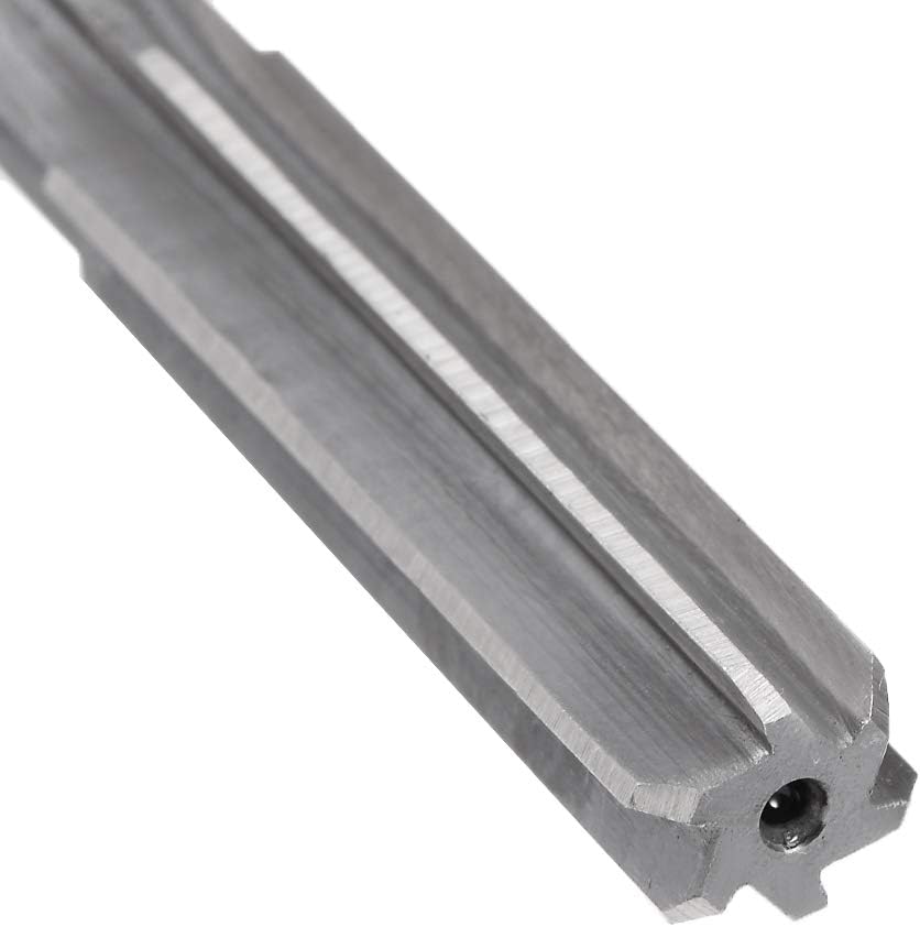 sourcing map Chucking Reamer 9mm, H7 HSS Lathe Machine Reamer 6 Straight Flutes, Round Shank Milling Cutting Tool - Image 4