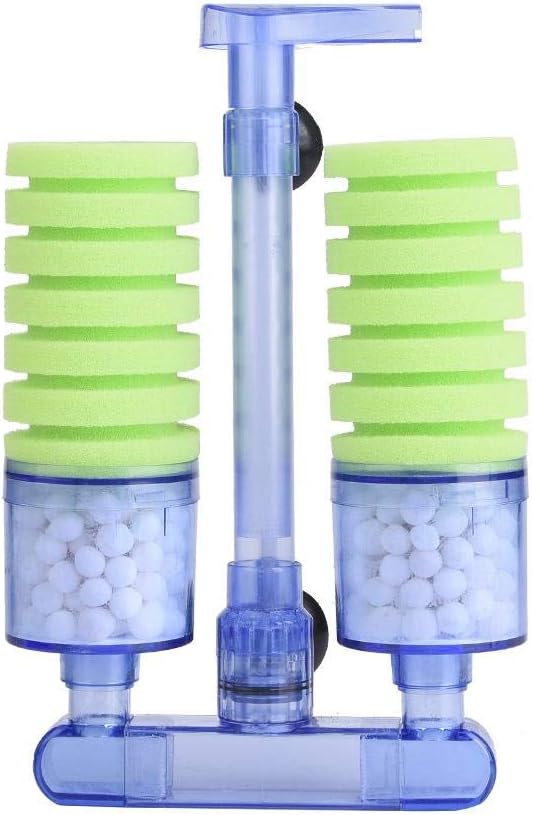 Pssopp Aquarium Filter Air pump Sponge Biochemical Oxygen Pump Aquarium Water Filter Sponge Fish Tank Filter Media for Mini Fish Tank Supplies(XY-2882)