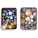 Yellow Mountain Imports Collector's Series Assorted Marbles Set in Tin Box, Lava Rocks