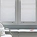 DUOFIRE Window Film Blinds Pattern Privacy Window Film Glass Film Static Cling Glass Film No Glue Anti-UV Window Sticker for Bathroom Bedroom Living Room DP040 (23.6 x 78.7 inch)
