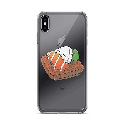 Amazon Com Iphone Xr Pure Clear Case Cases Cover Sushi Sleep Cute