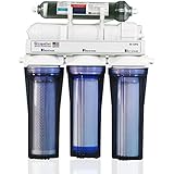 LiquaGen 5-Stage Reverse Osmosis/Deionization (RO/DI) - Aquarium Reef Water Filter System, 50 GPD