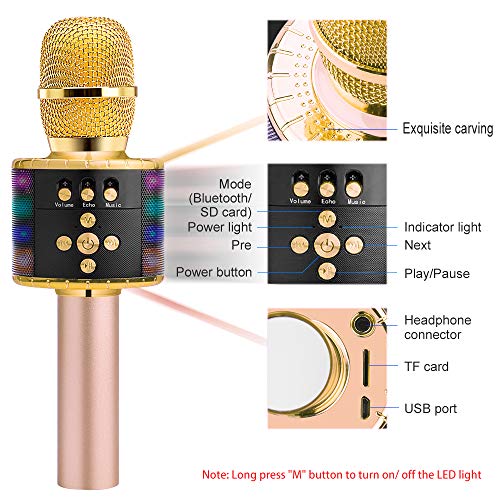 3 BONAOK+Bluetooth+Microphone+Multi+color+Smartphone
