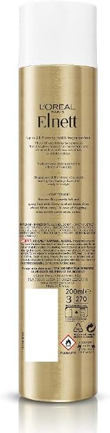 L'Oreal Elnett Unfragranced Extra Strength Hairspray 200ml view 2
