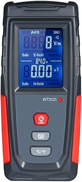 EMF meter,medidor de radiación electromagnética tester digital ...
