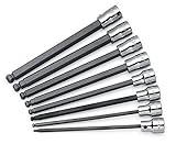 SK Hand Tools 19748 8-Piece 3/8-Inch Drive Metric Long Ball Hex Bit Socket Set