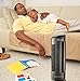 Ionic Pro Compact (CA200) Ionic Air Purifier Tower for Home, Quiet Ionic Filterless Design, Covers Up to 200 Sq. Ft., Removes Odors, Smoke, Dust, and Allergens – Black