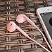 iPhone Headphones, 4PACK Woitech Premium Quality Earbuds Earphones with Mic & Remote Control Fully Compatible with iPhone SE 6 6s 6 Plus 6s Plus, iPhone 5s 5c 5, iPad /iPod （Rose Gold）