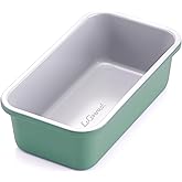 LeGourmet Nonstick Bread Loaf Pan 9 X 5 Inch, Ceramic Coating, Non-Toxic, Rust Resistant Aluminized Steel, Perfect 1 lb Baking Dish for Meatloaf, Pound Cake & Brownie (Rosemary)