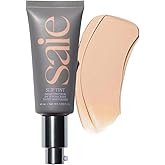 Saie Slip Tint Tinted Moisturizer with SPF 35 - Light Coverage, Glowy Skin Tint & Mineral Sunscreen for Face with Hydrating Hyaluronic Acid - Summer Makeup Essential - Shade Three (1.35 oz)