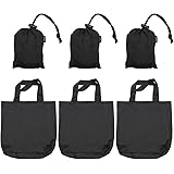 BROWINT Nylon Reusable Grocery Bag (3 pack), Nylon Heavy Duty Tote Bags 110 lbs, 19"x 19" Large Shopping bag, Foldable