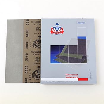 Pack of 5 High Precision Polishing Sanding Wet/dry Abrasive Sandpaper Sheets -Grit 5000 Germany