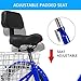 EOSAGA Adult Tricycle 7 Speed 24/26 Inch Trike Cruiser Bike Three-Wheeled Bicycle Brake System and Basket Cruiser Bicycles Size for Shopping,Recreation with Large Basket, Lock, Bike Pumpthumb 4