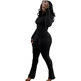 acelyn Womens 2 Piece Outfits Tracksuit Set Long Sleeve Zip Up Crop Jacket Leggings Pants Workout Sets with Pockets