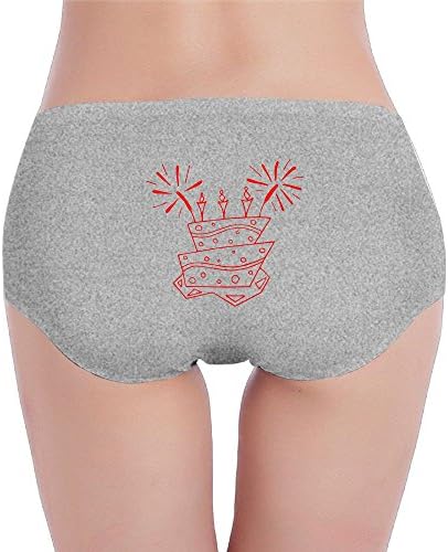 Lasong Birthday Cake Women's Low-waisted Panties M Ash