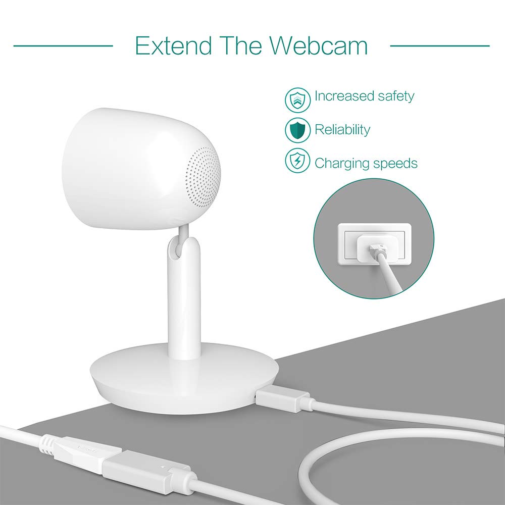 TUSITA Power Extension Cable (20ft/6M) - USB C,Male to Female