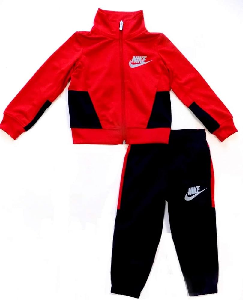 baby red nike tracksuit