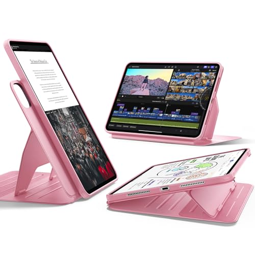 ESR für iPad Pro 13 Hülle M5/M4 (2025/2024), Drehbare Hülle mit Abnehmbarer Magnetabdeckung, Ständer im Hoch-/Querformat, 9 Standwinkel, Shift Serie,