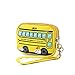 Yellow School Bus Canvas Wristlet One Size