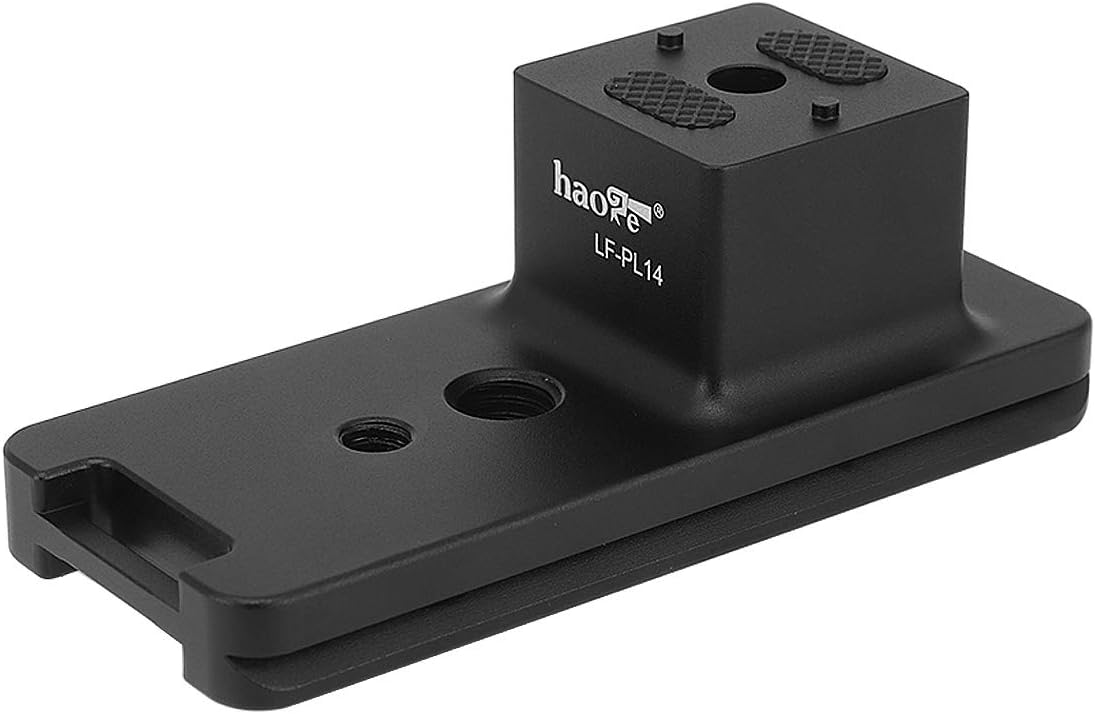 Haoge LF-PL14 Lens Collar Replacement Foot Tripod Mount Ring for Panasonic LUMIX G Leica DG Vario-Elmar 100-400mm f4.0-6.3 ASPH H-RS100400 Lens built-in Arca Swiss Quick Release Plate - Image 3
