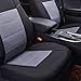NEW ARRIVAL- CAR PASS OXFORD Waterproof Two Front Car Seat Covers Set- Universal fit for vehicles, Cars with Airbag Compatible (Black With Gray)